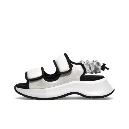 HOGAN H585 Пляжные сандалии Женские Серебристый Черный