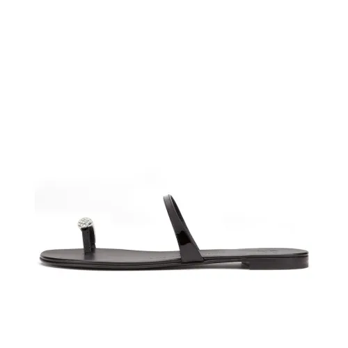 Giuseppe Zanotti GZ Кольцо Шлепанцы Женские Черный