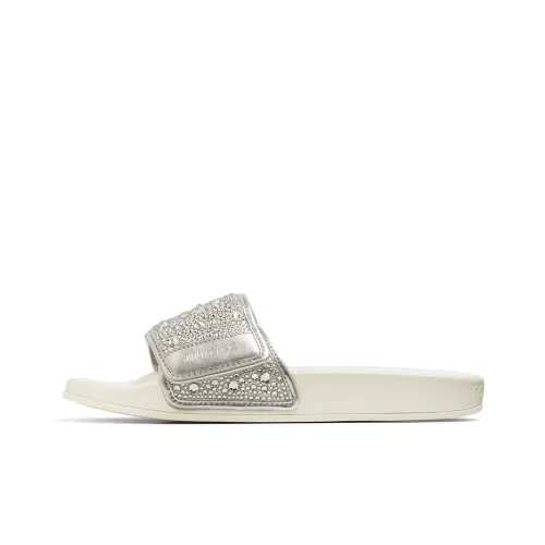 Jimmy Choo FITZ Шлепанцы Женские Серебряные