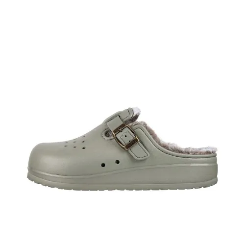 Skechers Foamies Cali Breeze 2,0 Утепленные Cozy CHIC Слипоны Женские Зеленый