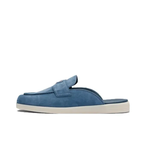 PRADA Резиновая подошва Домашние тапочки Мужской Синий