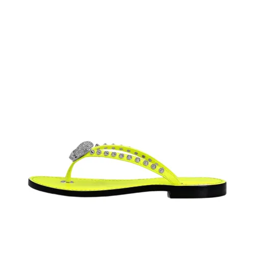 PHILIPP PLEIN Nappa Stylish Sandals Женские Желтые