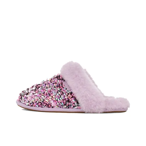 UGG Scuffette II Stellar Sequin Стильные Сандалии Женские Светло-фиолетовые