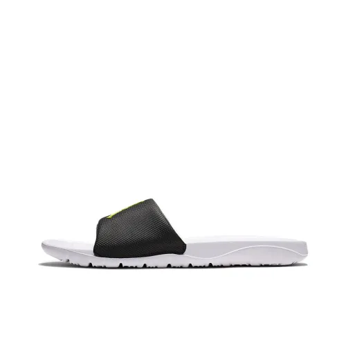 Джордан Резина Слайд Мужской Черный Белый Зеленый