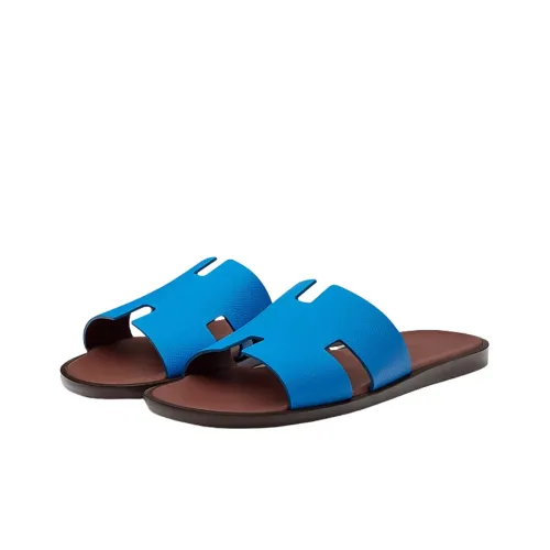 HERMES Стильные сандалии мужские синие