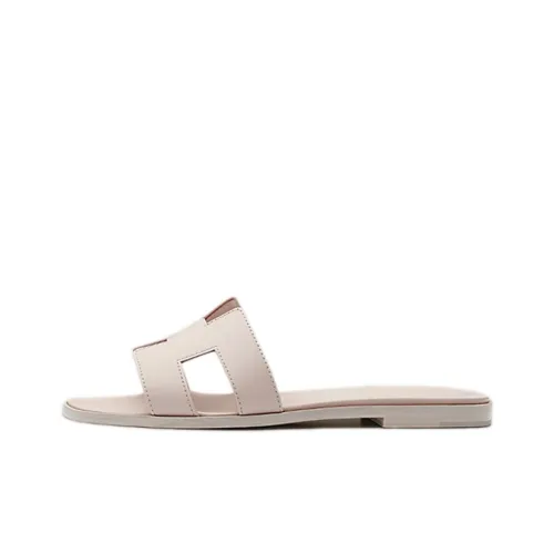 HERMES Oran Слипоны Женские Пыльно-розовый