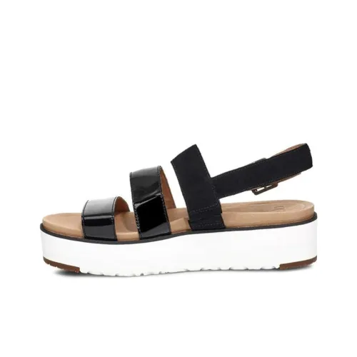 UGG Стильные Сандалии Женские Черный Белый