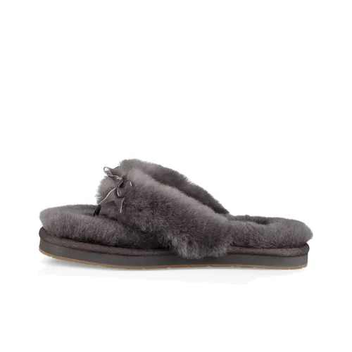 UGG Fluff Flip Flop III Стильные Сандалии Женские Серые