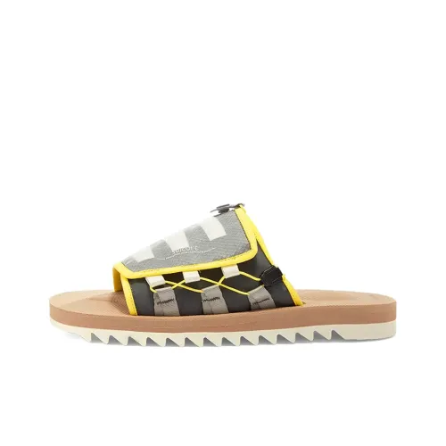 SUICOKE Резиновая подошва устойчивые слипоны унисекс черный желтый