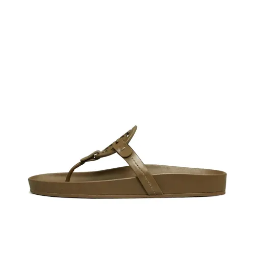 TORY BURCH Miller Шлепанцы Женские Оливково-зеленый