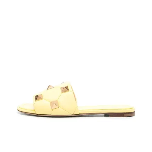 Valentino Rockstud Слипоны Женские Желтые
