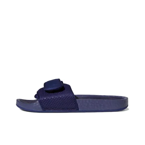 Pharrell Williams x adidas originals Chancletas Hu Slip-resistant Slippers Unisex Blue Фаррелл Уильямс x Adidas Originals Chancletas Hu противоскользящие слипоны унисекс синий
