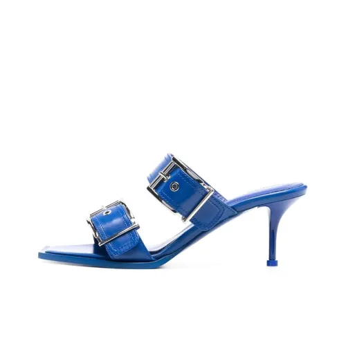 Alexander McQueen Панк Слипоны Женские Индиго