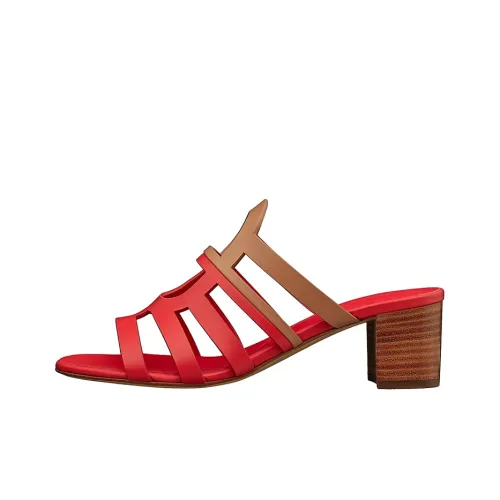 HERMES Celena Слипоны Женские Red