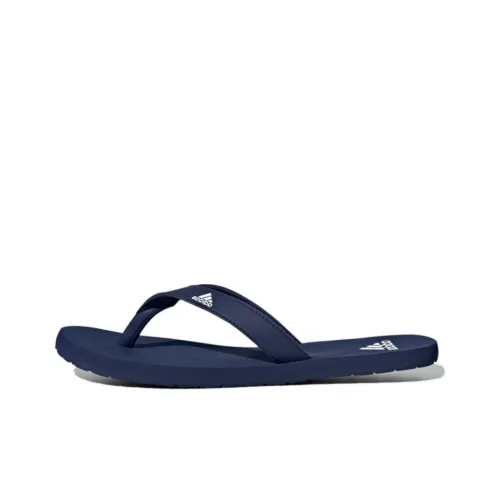 Adidas Eezay Slip-resistant Шлепанцы Унисекс Синие Белые