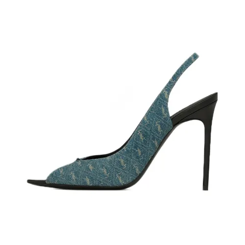 SAINT LAURENT Lola One Ремень Сандалии Женские Синие