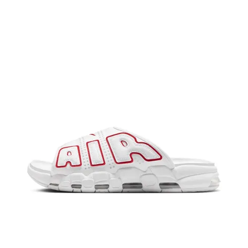 Nike Air More Uptempo Слипоны Белый и красный Унисекс