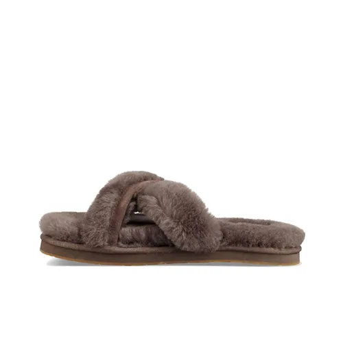 UGG Резиновая подошва Слипоны Женские Кофе