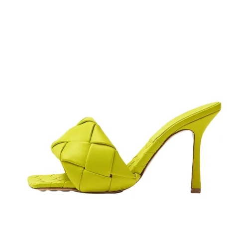 Bottega Veneta Lido Слипоны Женские Светло-зеленый