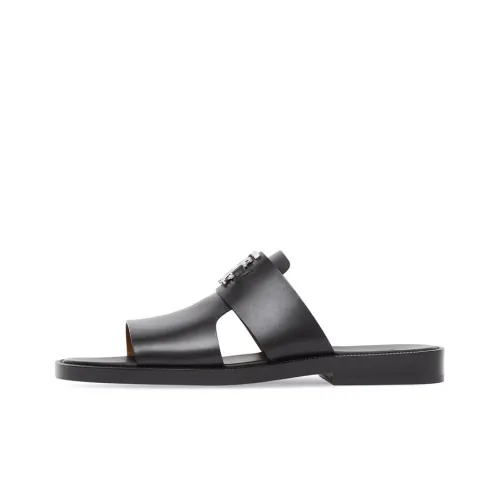 Burberry Стильные Сандалии Мужские Черные