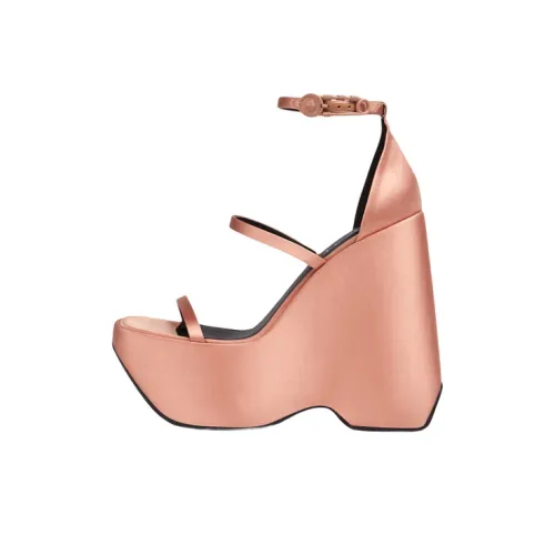 VERSACE Triplatform Модные Сандалии Женские Розовые