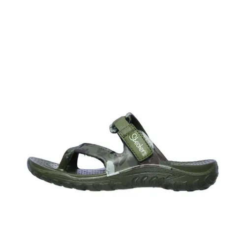 Skechers Foamies Reggae Rainforest Слипоны Женские Оливково-зеленый