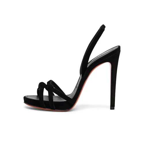 Santoni One Ремешок Сандалии Женские Черные