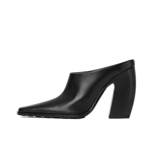 Bottega Veneta Tex Mule Домашние тапочки 10 см Женские Черный