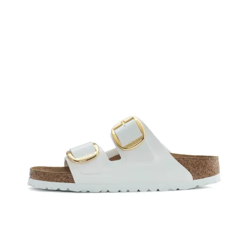 Birkenstock Arizona Big Buckle Устойчивые к истиранию Слипоны Женские Белые Узкие