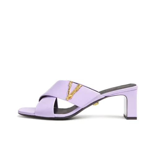 VERSACE Быстросохнущие слипоны женские фиолетовые