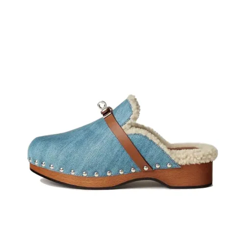 HERMES Carlotta Домашние тапочки Женские Синий Claire