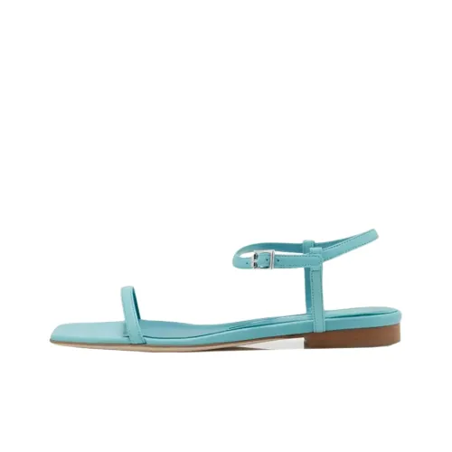 MANOLO BLAHNIK Ludina One Ремешок Сандалии Женские Светло-Синий