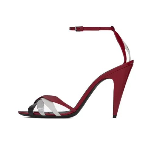 SAINT LAURENT One Ремень Сандалии Женские Красные