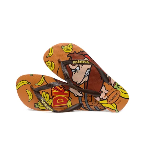 Havaianas Гаванский Mario Bros Стильные Сандалии Унисекс Оранжевый