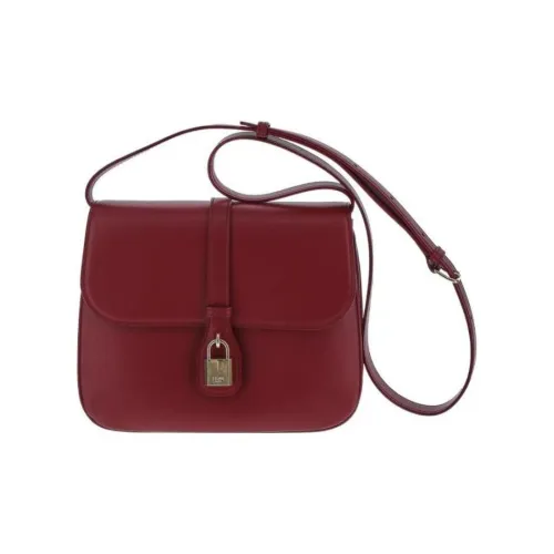 CELINE Tabou Smooth Calfskin Crossbody Bag Regular Women's Burgundy CELINE Tabou Гладкая Телячья Кожа Сумка через плечо Стандартная Женская Бордовая