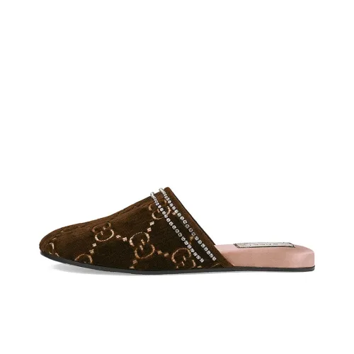 GUCCI Домашние тапочки Женские Коричневый