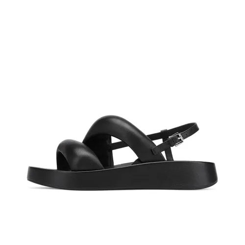 Женские пляжные сандалии пепельного цвета