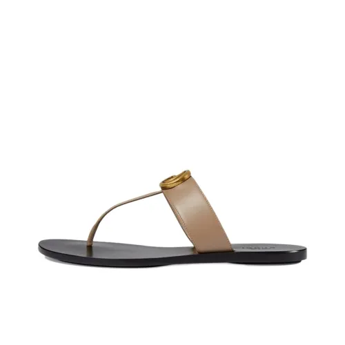 GUCCI GG Marmont Шлепанцы Женские Коричневый