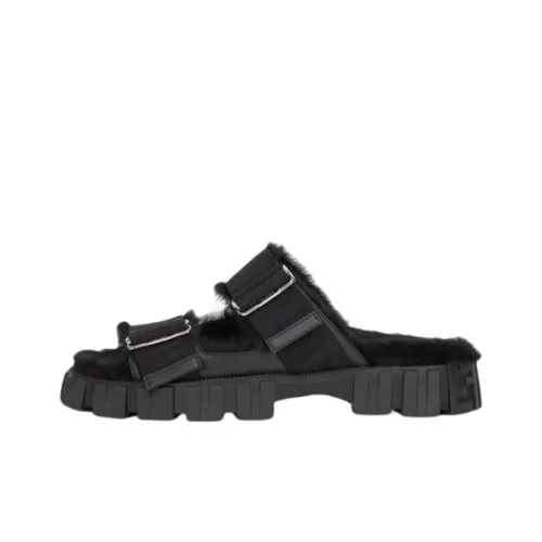 FENDI Стильные Сандалии Женские Черные