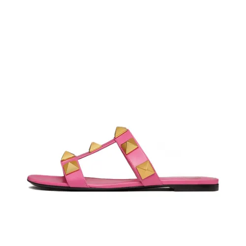 Valentino Roman Stud Слипоны Женские Розовый