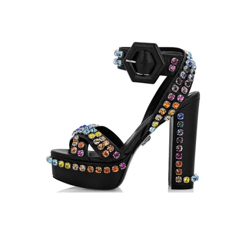 PHILIPP PLEIN One Ремешок Сандалии Женские Черные