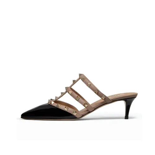 Valentino Rockstud Домашние тапочки Женские Коричневый