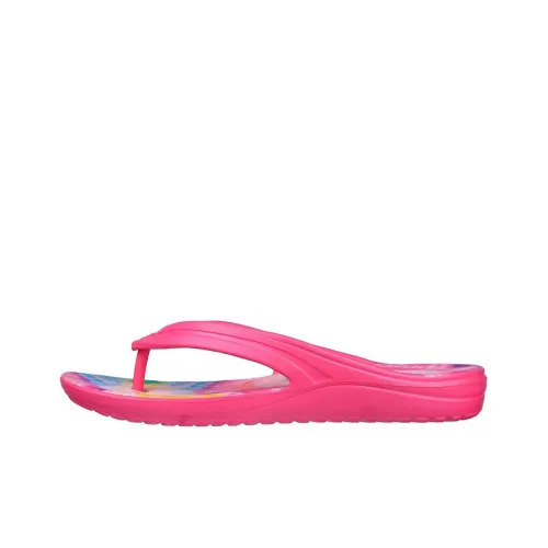 Skechers Foamies Слипоны Женские Розовый Красный Многоцветный