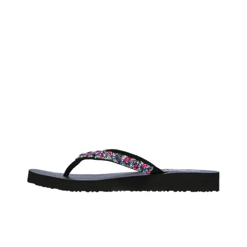 Skechers Meditation Резиновая подошва Слипоны Женские Черный Многоцветный