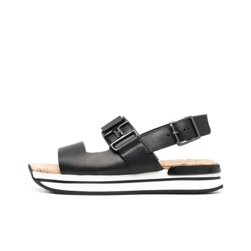 HOGAN H257 One Ремень Сандалии Женские Черный