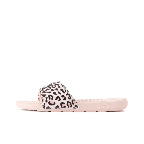 PUMA Cool Cat Резина Quick-Dry Слайд Женские Леопард с принтом Розовый