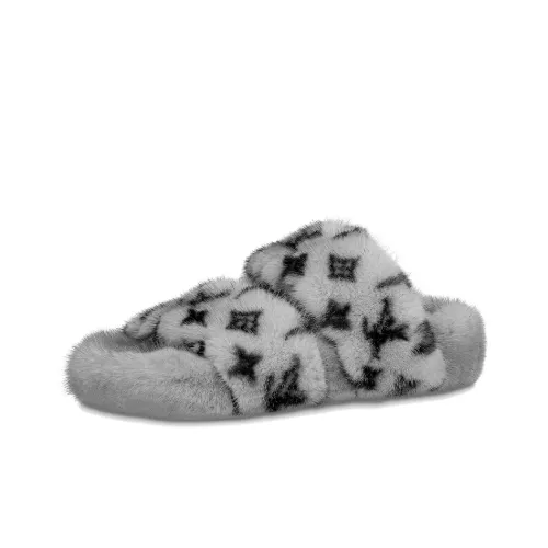 LOUIS VUITTON Bom Dia Слипоны Женские Серые