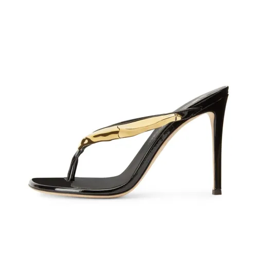 Giuseppe Zanotti GZ Шлепанцы Женские Черный Золото