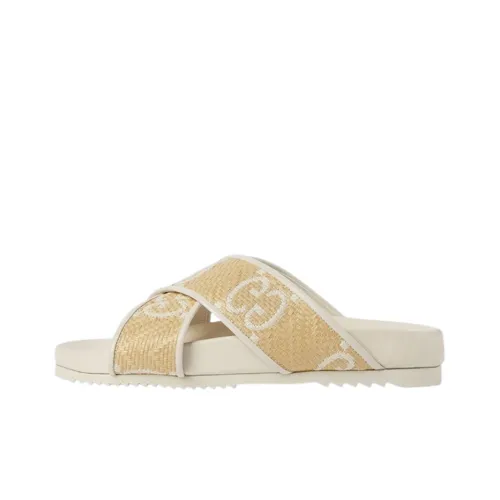 GUCCI Слипоны Женские Бежево-коричневый