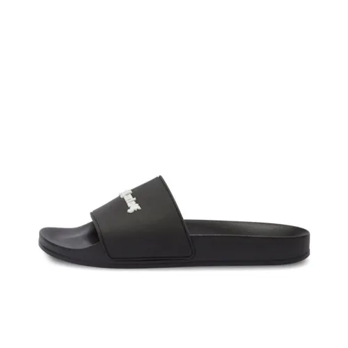 PALM ANGELS Резина Sole Quick-Dry Slide Men's Black